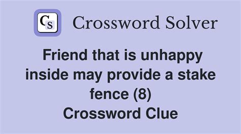 fence stake crossword clue|Fence of stakes .